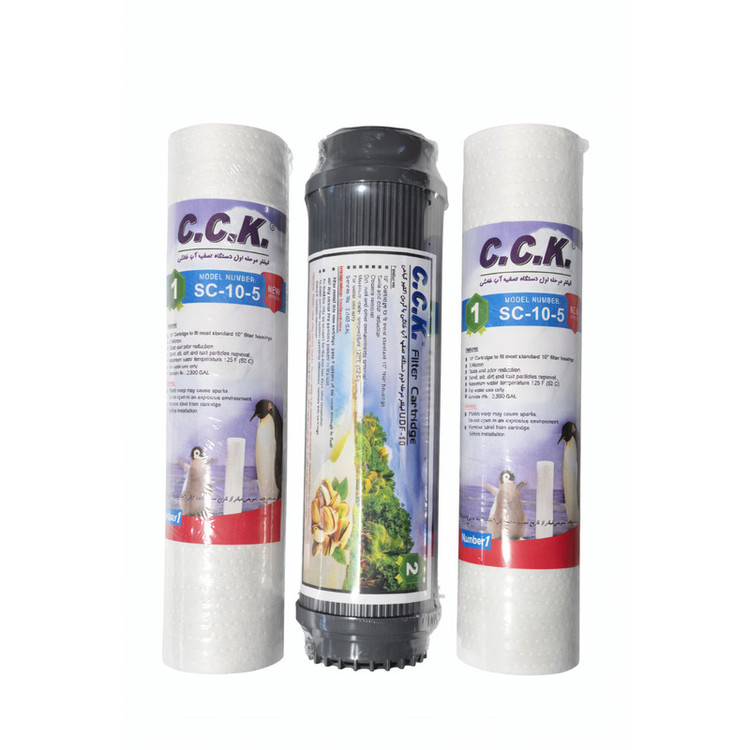 فیلتر دستگاه تصفیه آب خانگی سی سی کا مدل P+U+P مجموعه 6 عددی